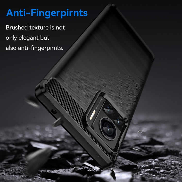 Brushed texture TPU phone case, black, anti-fingerprint surface