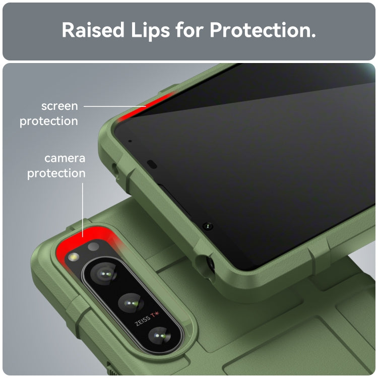 Green TPU phone case with raised lip protection for screen and camera