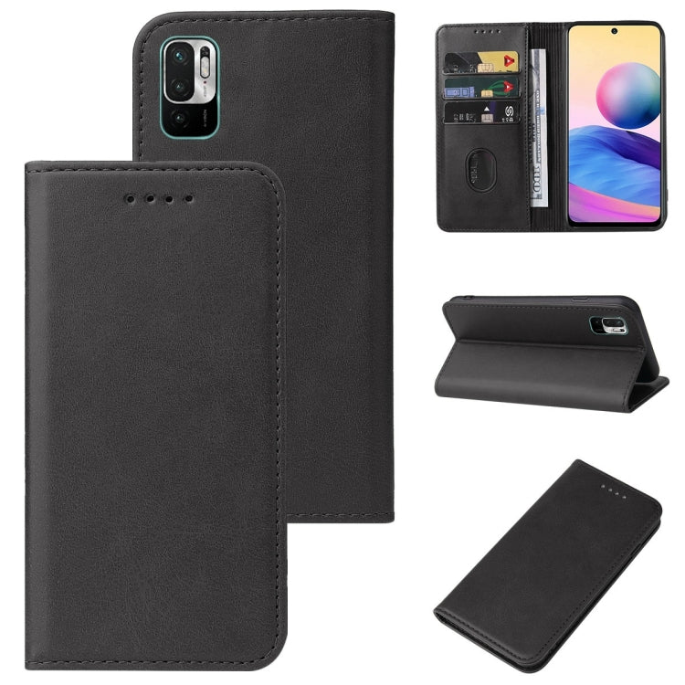Black leather magnetic flip phone case with card slot and stitched border