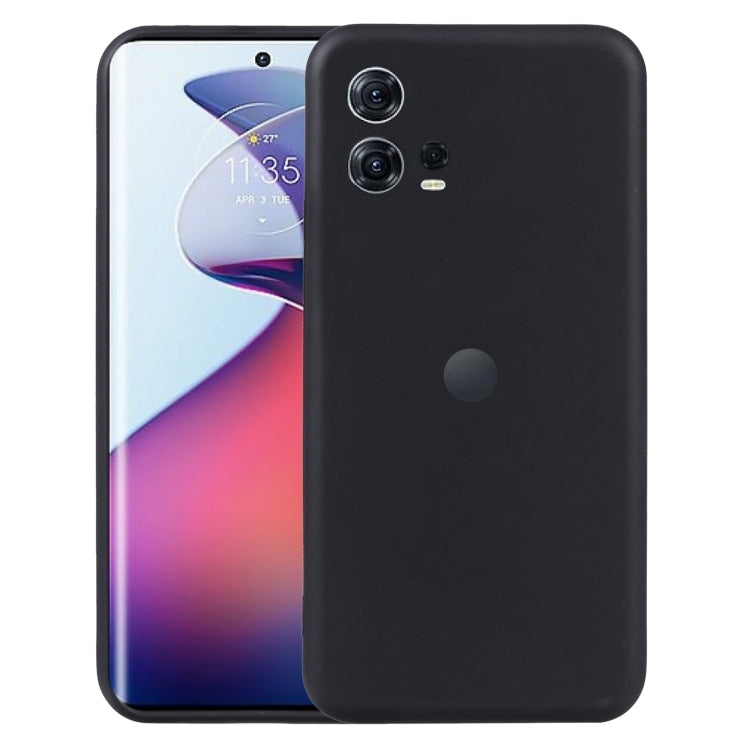 Black TPU phone case with camera and button cutouts, fitted for a smartphone