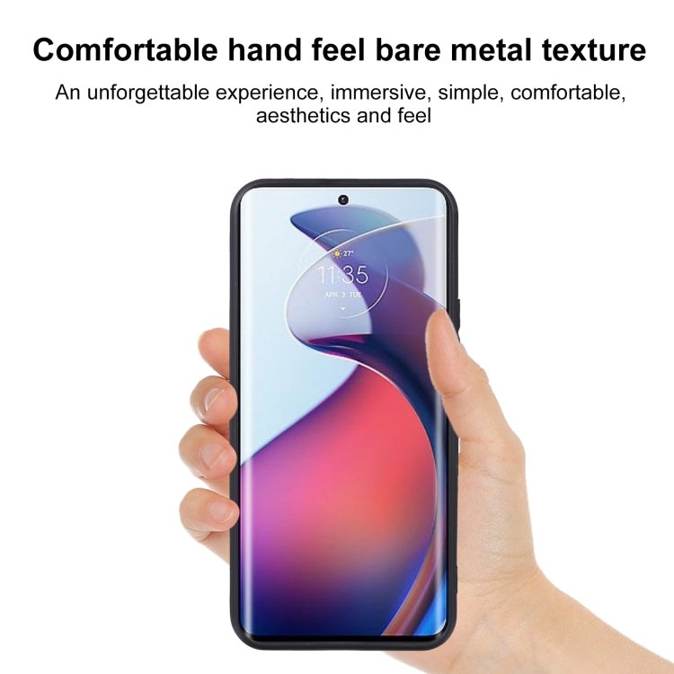 TPU phone case with black finish on smartphone, shown in hand