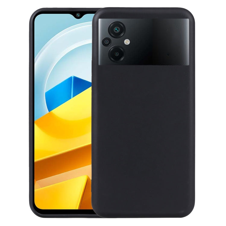 Black TPU phone case on smartphone, showing back cameras and side buttons