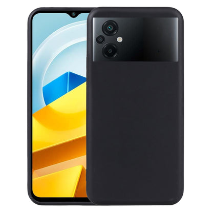 Black TPU phone case on smartphone, showing back cameras and side buttons