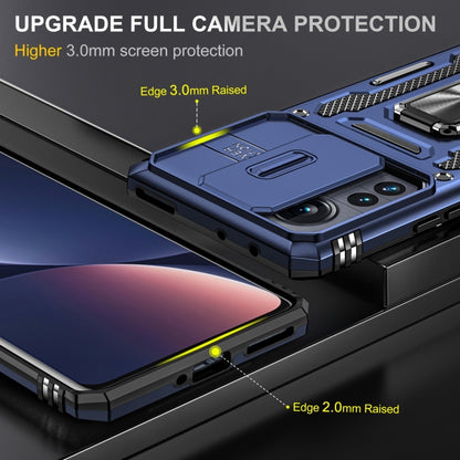 Blue Armor phone case showing raised camera edges for lens protection