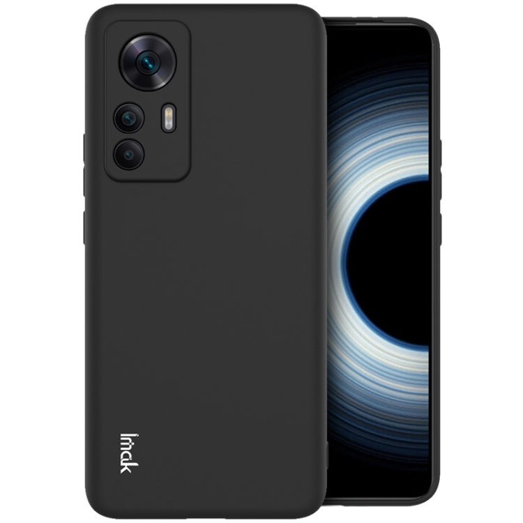 Shockproof frosted TPU phone case with triple camera cutouts, matte black