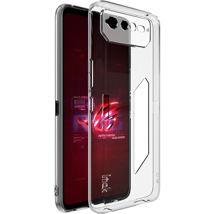 Clear shockproof TPU phone case with camera cutout and side button openings
