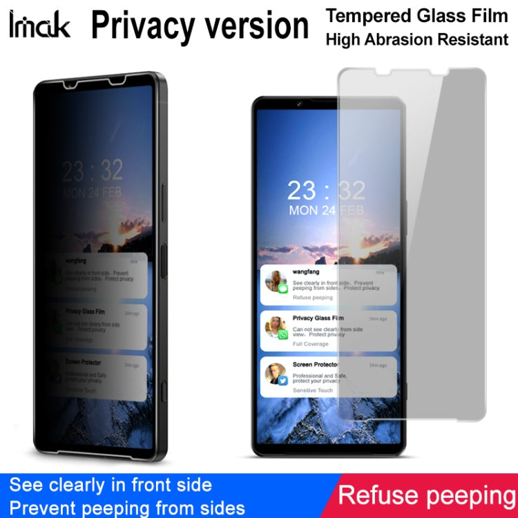 Privacy tempered glass screen protector for smartphone with included film piece
