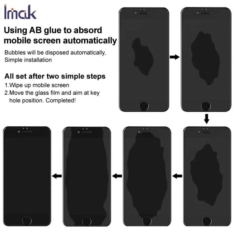 Screen protector installation guide diagram with aligned wiper steps