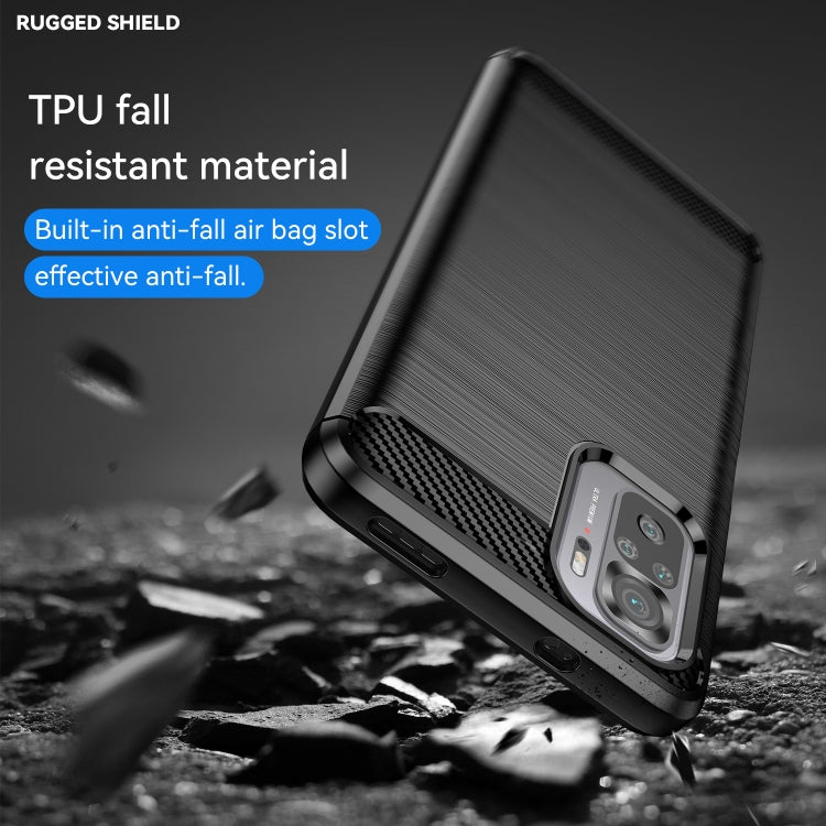 Black TPU rugged phone case with anti-fall airbag corner design and camera opening