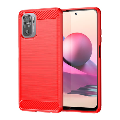 Red brushed texture TPU phone case with rugged corners and camera cutout
