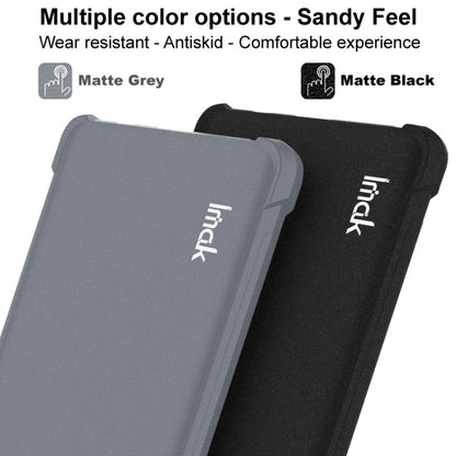 Matte grey and matte black TPU phone cases with grippy anti-slip back texture