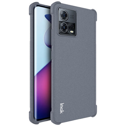 Matte grey TPU phone case with camera lens cutouts and covered button area
