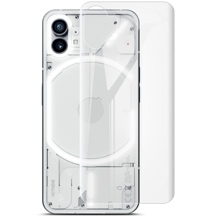 Clear hydrogel film phone back protector with camera cutouts