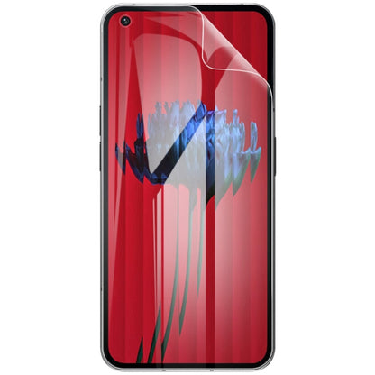 Curved full-screen hydrogel front screen protector film, 2-pack, clear cover on phone