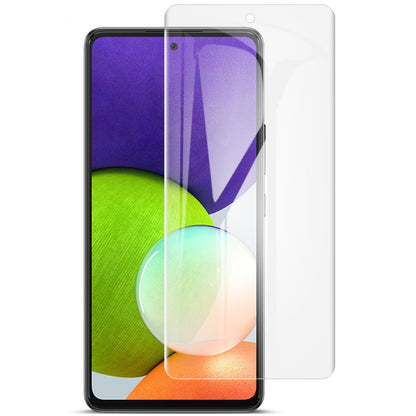 Curved full-screen hydrogel front screen protector film, 2-pack, clear cover on phone