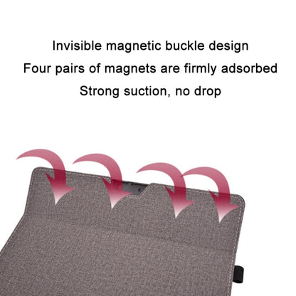 Tablet PC case with foldover cover and invisible magnetic buckle for a secure close