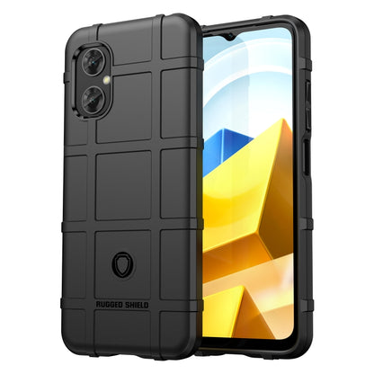 Black rugged TPU phone case with raised edges and camera cutouts for full protection