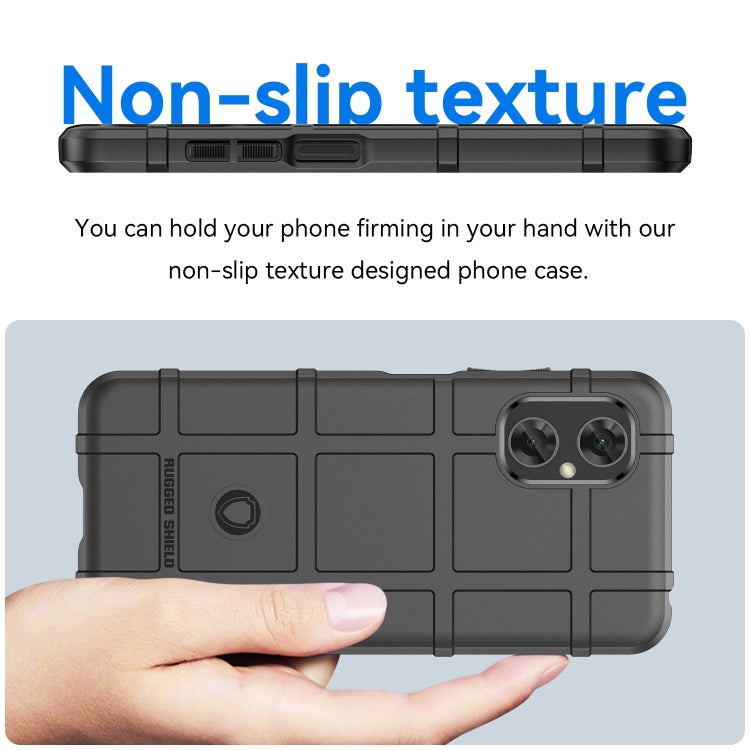 Black textured TPU phone case with non-slip grip and raised lip around screen and camera
