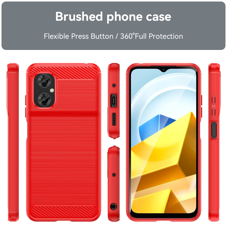 Red phone case set showing back and side profiles with brushed texture TPU
