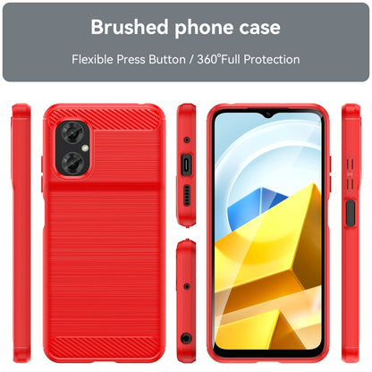Red phone case set showing back and side profiles with brushed texture TPU