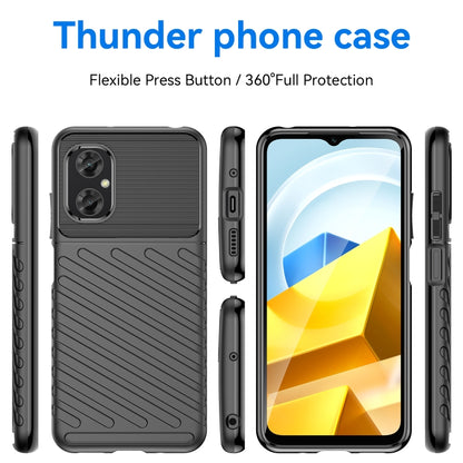 Black rugged TPU phone case showing front, back, and side button covers