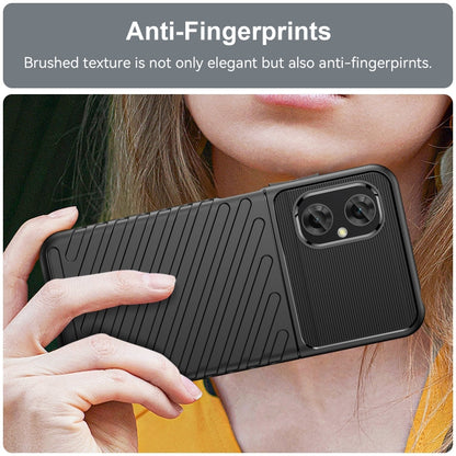 Black brushed TPU phone case with camera protection and grip texture