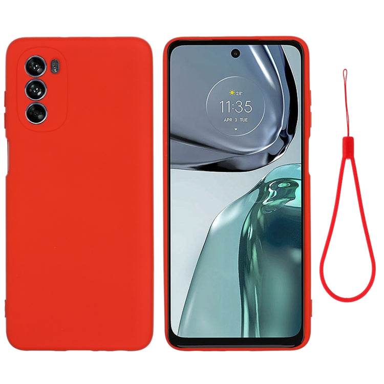 Red liquid silicone phone case with full coverage and included screen cover