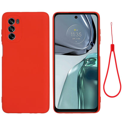 Red liquid silicone phone case with full coverage and included screen cover