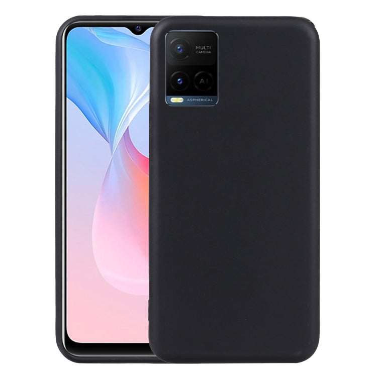 Black TPU phone case for vivo Y21 2021 with camera cutouts
