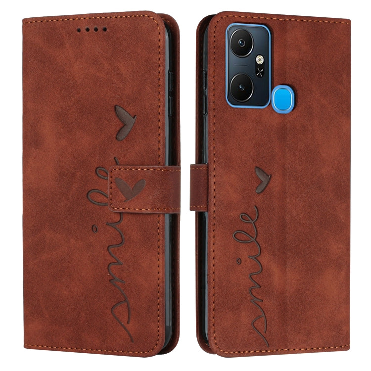 Brown leather wallet phone case with butterfly and heart pattern, flip cover, camera cutout