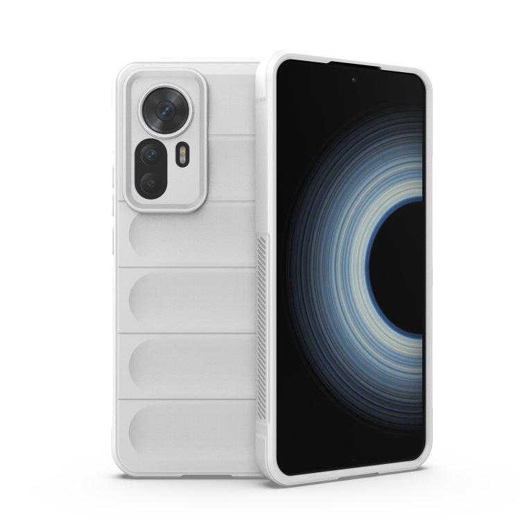 TPU + flannel phone case for Xiaomi Redmi K50 Ultra, white