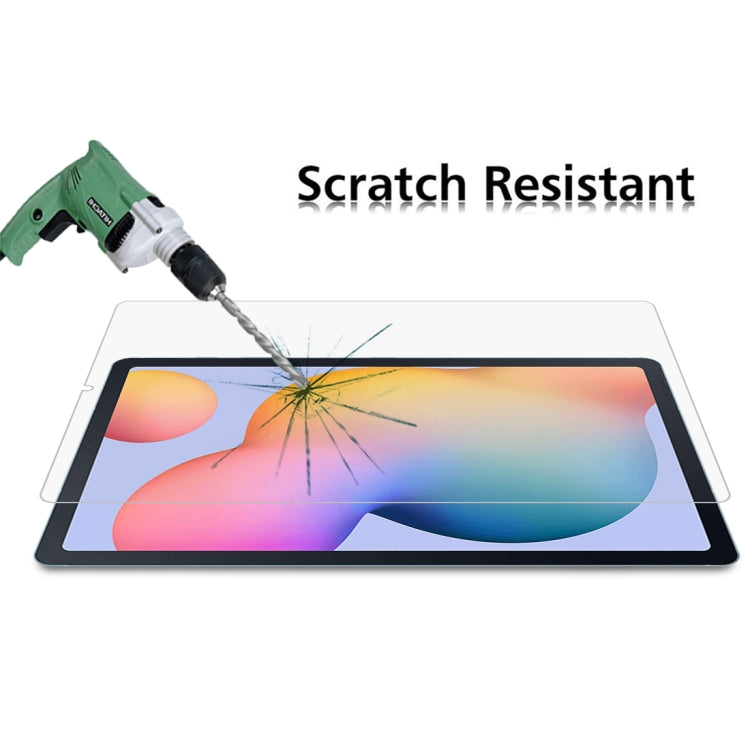 Tempered glass screen protector for tablet, scratch-resistant layer under impact
