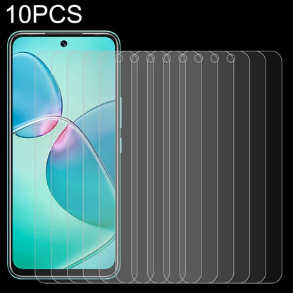 Set of 10 2.5D tempered glass screen protectors for a smartphone screen