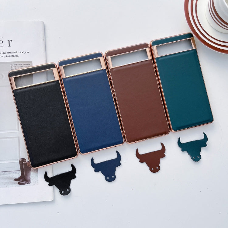 Genuine leather phone case set: black, blue, brown, dark green with card window