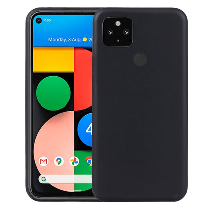 TPU phone case for Google Pixel 4a 5G, black back with camera cutout