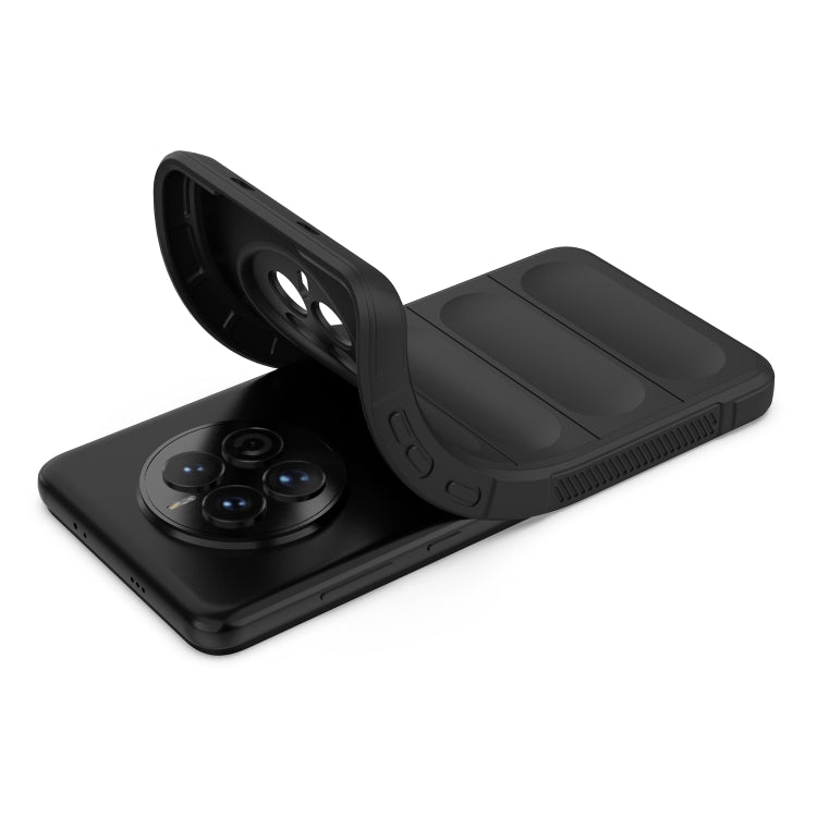 Black TPU phone case with flip cover and camera lens cutout for Huawei Mate 50 series