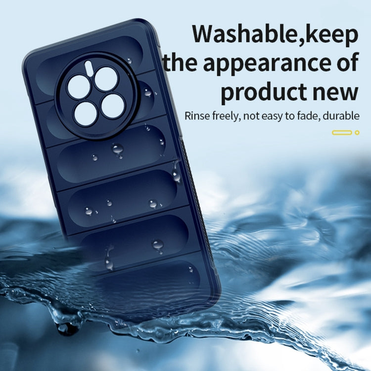 Dark blue TPU phone case with water-splash protection and camera lens cutout