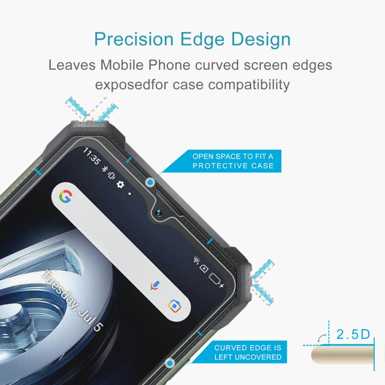 2.5D tempered glass screen protector film with precision edge cutouts