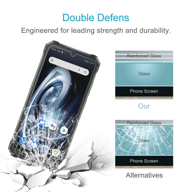 Tempered glass screen protector with reinforced glass layers, shock-protection