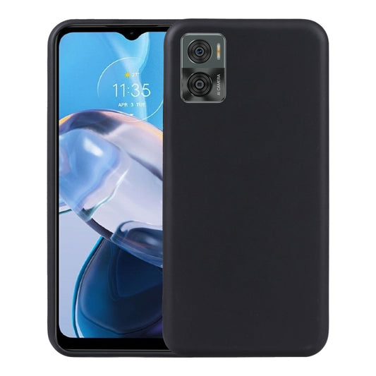 Black TPU phone case with camera cutout and raised edges for phone screen protection