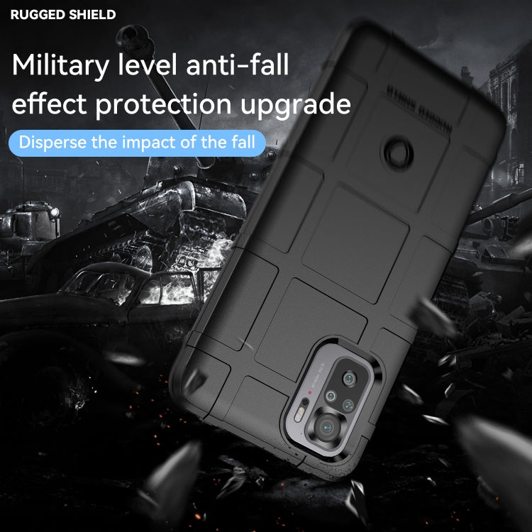 Black rugged anti-fall phone case with textured back and camera cutout