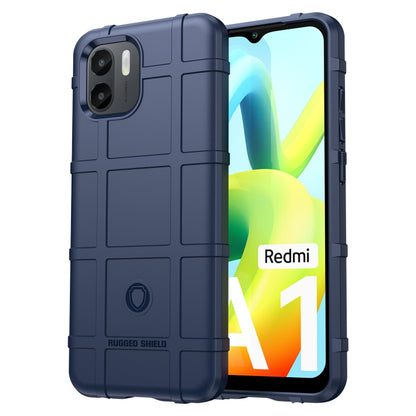 Rugged TPU phone case in blue with full coverage back and front screen cutout