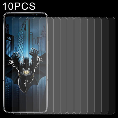 Tempered glass screen protector set (10-pack) for phone front screen