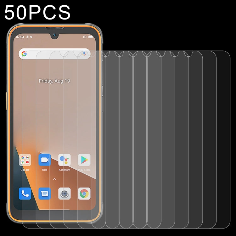Tempered glass screen protector set, 50-pack, 2.5D curved edge for phone