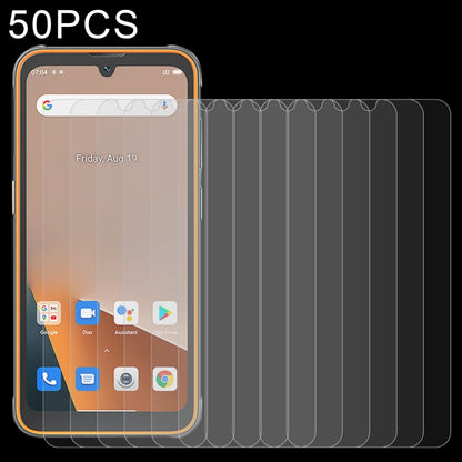 Tempered glass screen protector set, 50-pack, 2.5D curved edge for phone