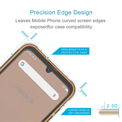 2.5D tempered glass screen protector with precision edge fit for curved screens