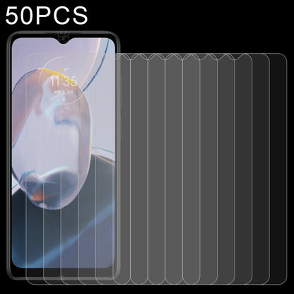 Tempered glass screen protector set, 50-pack, clear cover for phone display