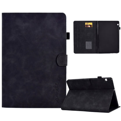 Dark folio tablet case with flip stand and front cover with camera cutout