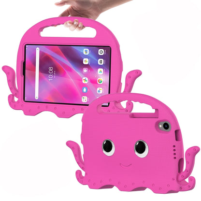 Pink octopus EVA+PC tablet case with carrying strap and front handle cutout