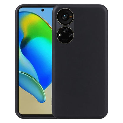 Black TPU phone case with camera cutout for ZTE Blade V40s